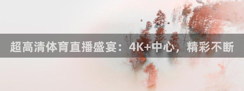 超高清体育直播盛宴：4K+中心，精彩不断